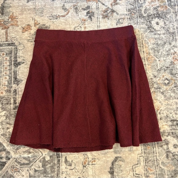 NWT Candies Maroon Heathered Sweater Skirt - Picture 4 of 7